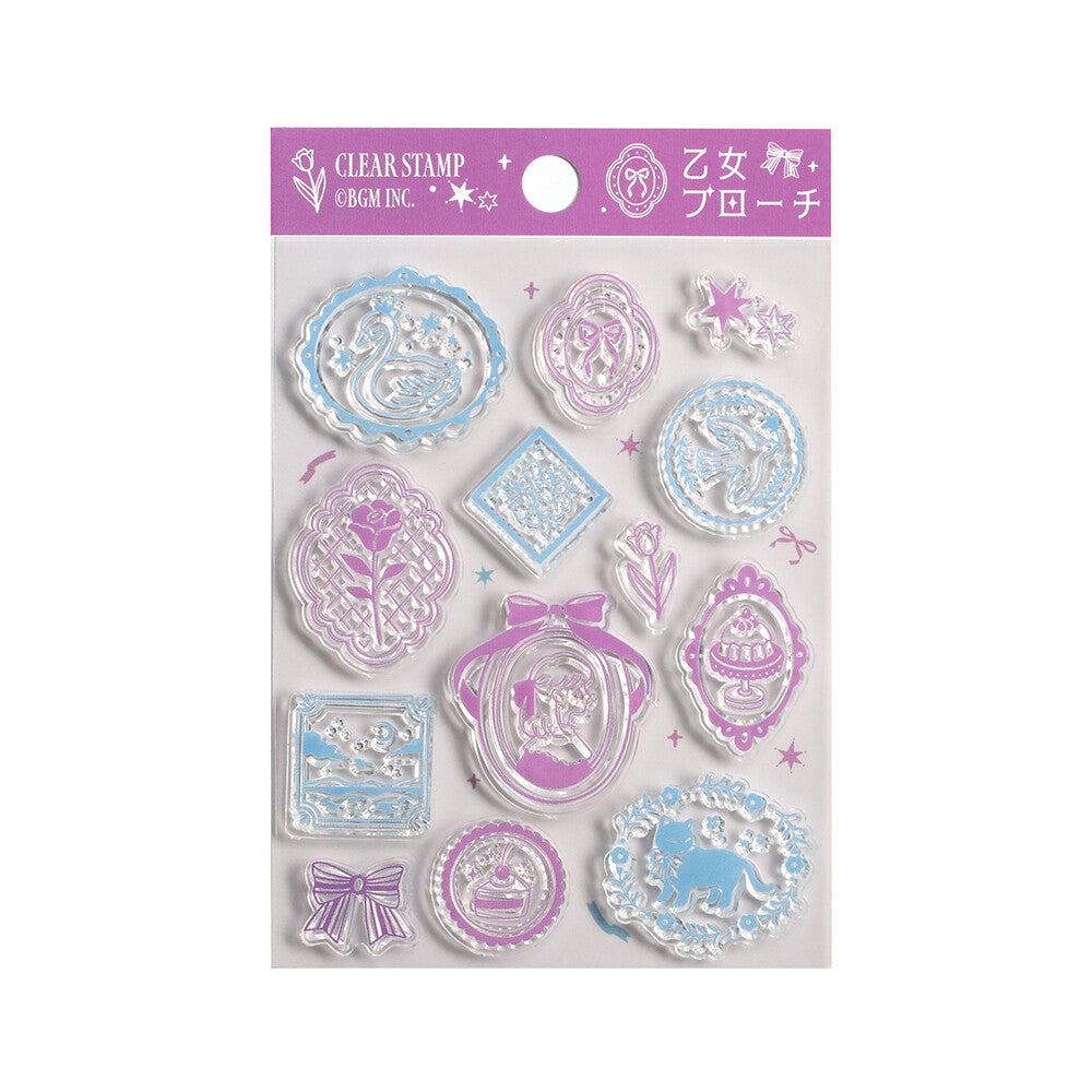 Maiden brooch Clear stamps
